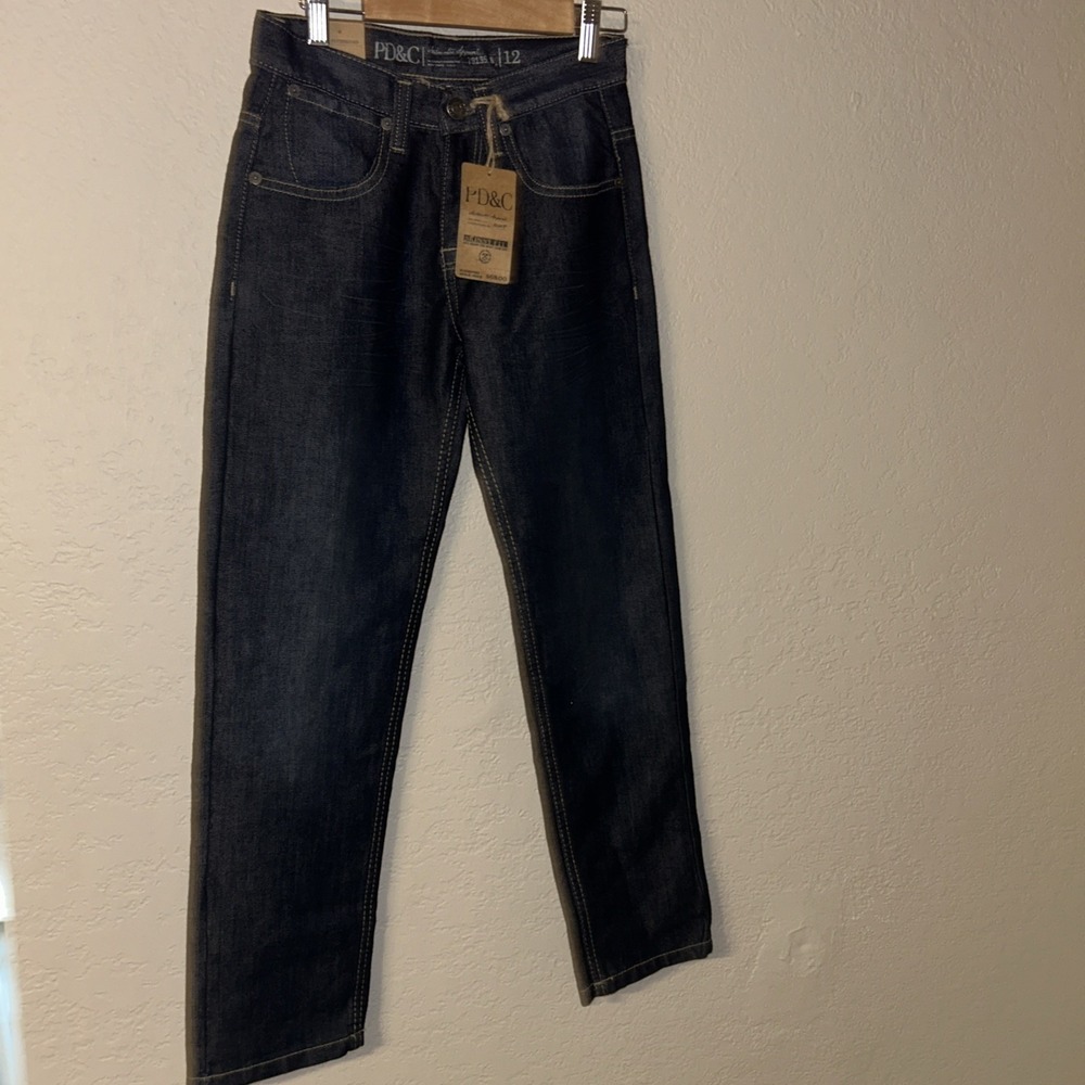 PD&C Boys Size 12 Skinny Fit Sits Below The Waist Slim Leg Jeans NWT $68
